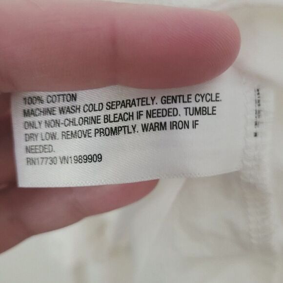 A New Day Tie Back Tee in White Size Large - Picture 3 of 6